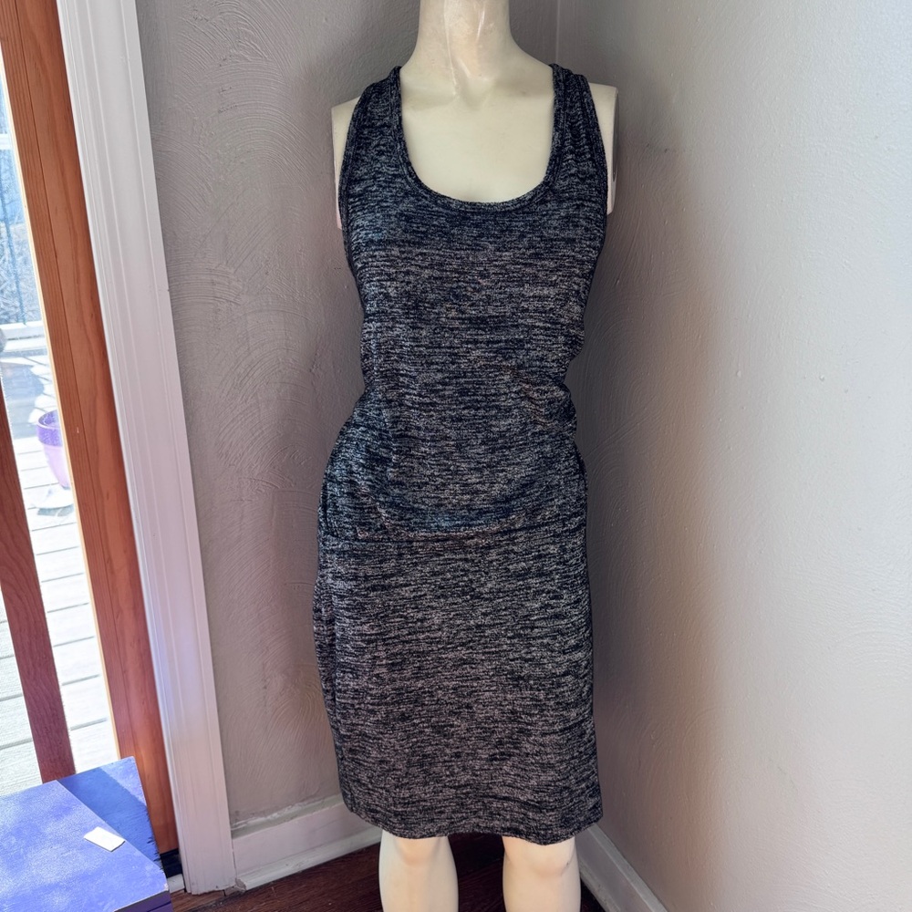 Loft sleeveless dress size medium dark gray
